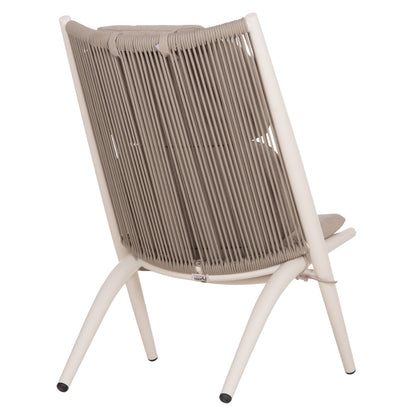 ΠΟΛΥΘΡΟΝΑ RELAX REMUS ΑΛΟΥΜΙΝΙΟ ΛΕΥΚΟ ΣΧΟΙΝΙ OLEFIN ΜΠΕΖ 63x87x94