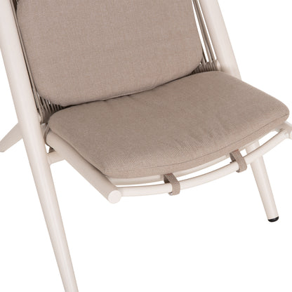 ΠΟΛΥΘΡΟΝΑ RELAX REMUS ΑΛΟΥΜΙΝΙΟ ΛΕΥΚΟ ΣΧΟΙΝΙ OLEFIN ΜΠΕΖ 63x87x94