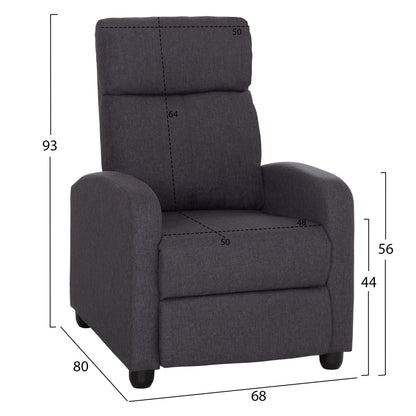 ΠΟΛΥΘΡΟΝΑ ΣΑΛΟΝΙΟΥ RELAX DROSEN ΓΚΡΙ ΥΦΑΣΜΑ 68x80x93