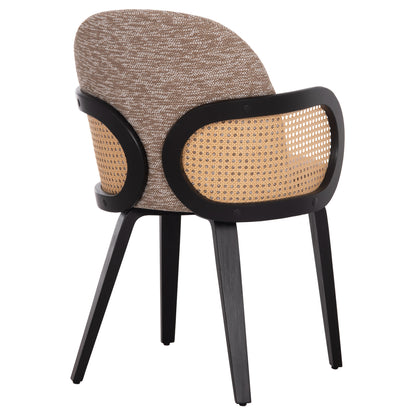ΠΟΛΥΘΡΟΝΑ ΤΡΑΠΕΖΑΡΙΑΣ BECKER PLYWOOD ΜΑΥΡΟ ΚΑΦΕ ΥΦΑΣΜΑ 54x62x79