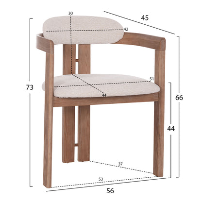 ΠΟΛΥΘΡΟΝΑ ΤΡΑΠΕΖΑΡΙΑΣ KALL ΜΠΕΖ ΥΦΑΣΜΑ ΜΑΤ WHITEWASH PLYWOOD 56x45x73