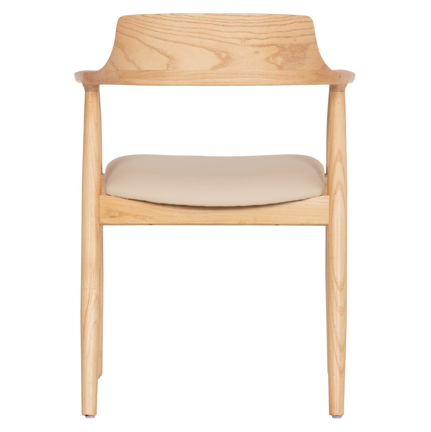 ΠΟΛΥΘΡΟΝΑ ΤΡΑΠΕΖΑΡΙΑΣ TARGA RUBBERWOOD ΦΥΣΙΚΟ & PU ΕΚΡΟΥ 58x54x78
