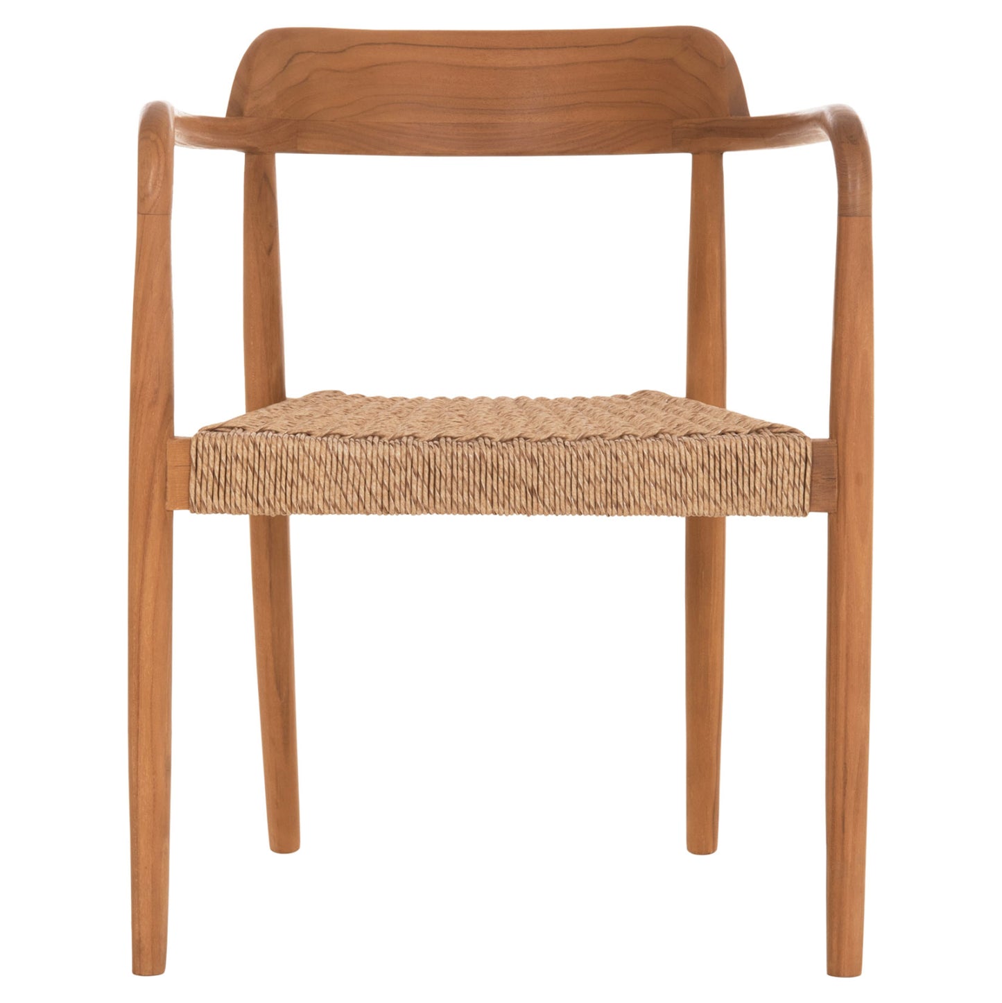 ΠΟΛΥΘΡΟΝΑ ΤΡΑΠΕΖΑΡΙΑΣ ROBBY ΞΥΛΟ TEAK & ΣΧΟΙΝΙ VIRO ΦΥΣΙΚΟ 55x50x71
