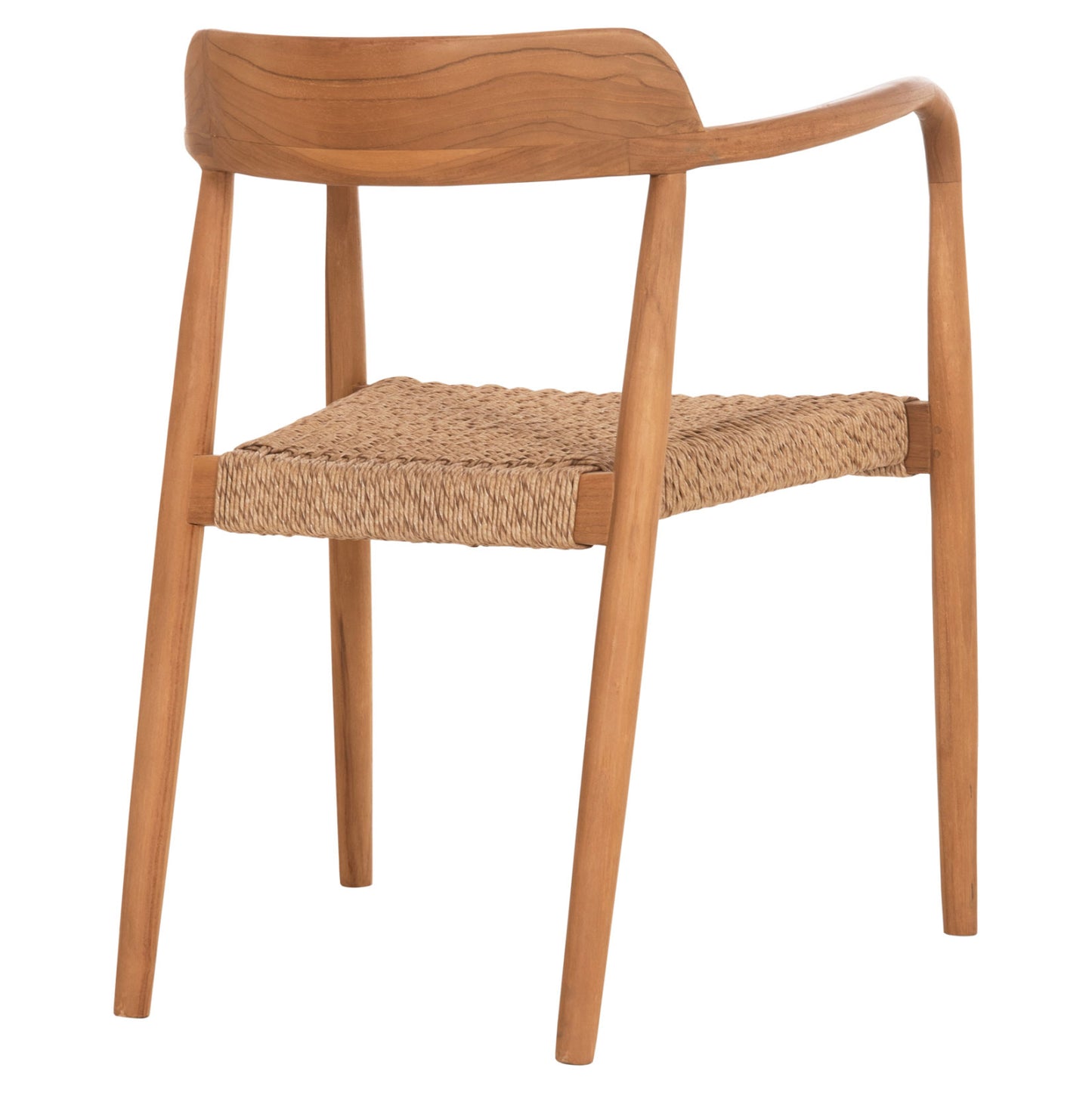 ΠΟΛΥΘΡΟΝΑ ΤΡΑΠΕΖΑΡΙΑΣ ROBBY ΞΥΛΟ TEAK & ΣΧΟΙΝΙ VIRO ΦΥΣΙΚΟ 55x50x71