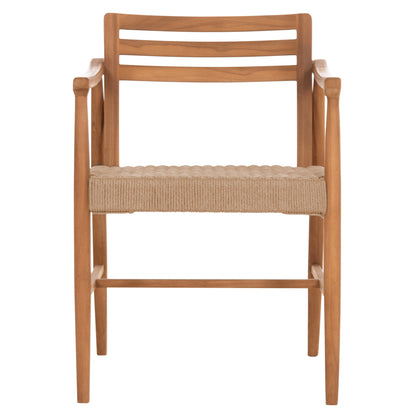 ΠΟΛΥΘΡΟΝΑ ΤΡΑΠΕΖΑΡΙΑΣ ROBIN ΞΥΛΟ TEAK & ΣΧΟΙΝΙ VIRO ΦΥΣΙΚΟ 53,5x60x78