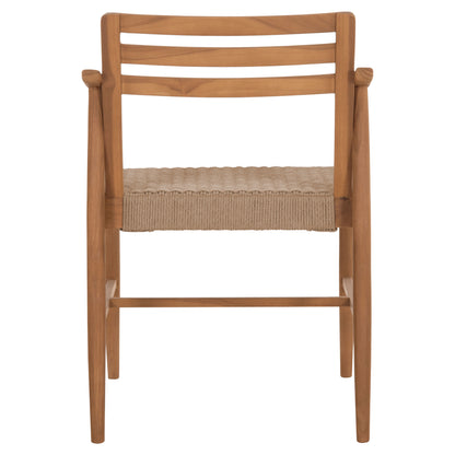 ΠΟΛΥΘΡΟΝΑ ΤΡΑΠΕΖΑΡΙΑΣ ROBIN ΞΥΛΟ TEAK & ΣΧΟΙΝΙ VIRO ΦΥΣΙΚΟ 53,5x60x78