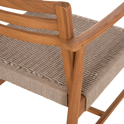 ΠΟΛΥΘΡΟΝΑ ΤΡΑΠΕΖΑΡΙΑΣ ROBIN ΞΥΛΟ TEAK & ΣΧΟΙΝΙ VIRO ΦΥΣΙΚΟ 53,5x60x78