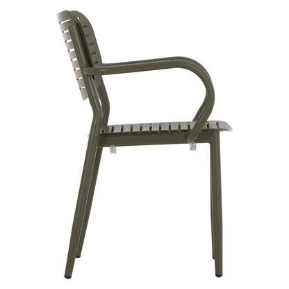 ΠΟΛΥΘΡΟΝΑ ΤΡΑΠΕΖΑΡΙΑΣ HILLIARD ΑΛΟΥΜΙΝΙΟ ΣΕ OLIVE GREEN 58x52x78