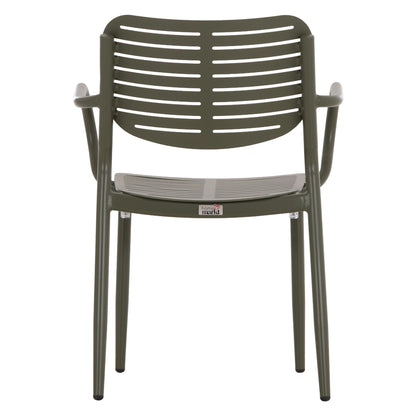 ΠΟΛΥΘΡΟΝΑ ΤΡΑΠΕΖΑΡΙΑΣ HILLIARD ΑΛΟΥΜΙΝΙΟ ΣΕ OLIVE GREEN 58x52x78