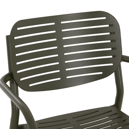 ΠΟΛΥΘΡΟΝΑ ΤΡΑΠΕΖΑΡΙΑΣ HILLIARD ΑΛΟΥΜΙΝΙΟ ΣΕ OLIVE GREEN 58x52x78