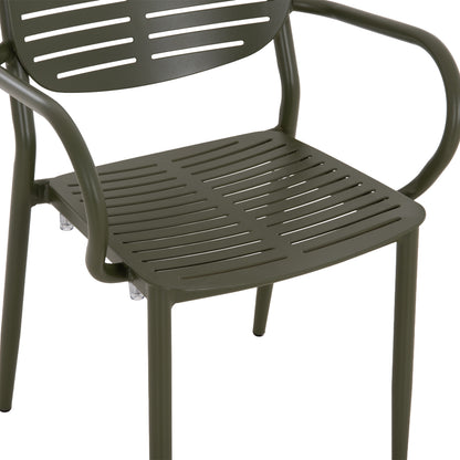 ΠΟΛΥΘΡΟΝΑ ΤΡΑΠΕΖΑΡΙΑΣ HILLIARD ΑΛΟΥΜΙΝΙΟ ΣΕ OLIVE GREEN 58x52x78