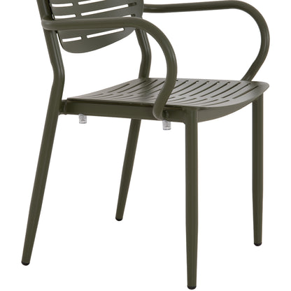 ΠΟΛΥΘΡΟΝΑ ΤΡΑΠΕΖΑΡΙΑΣ HILLIARD ΑΛΟΥΜΙΝΙΟ ΣΕ OLIVE GREEN 58x52x78