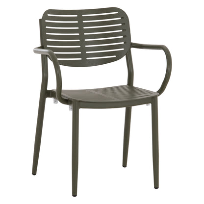 ΠΟΛΥΘΡΟΝΑ ΤΡΑΠΕΖΑΡΙΑΣ HILLIARD ΑΛΟΥΜΙΝΙΟ ΣΕ OLIVE GREEN 58x52x78