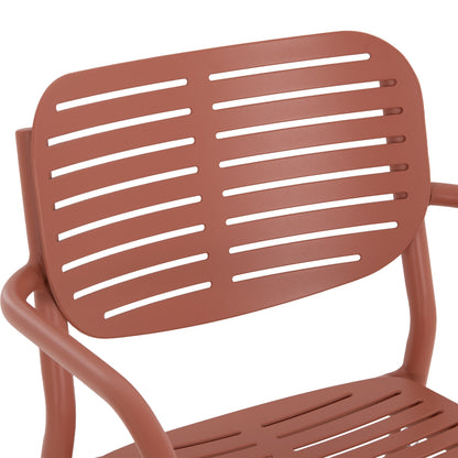 ΠΟΛΥΘΡΟΝΑ ΤΡΑΠΕΖΑΡΙΑΣ HILLIARD ΑΛΟΥΜΙΝΙΟ ΣΕ TERRACOTTA 58x52x78