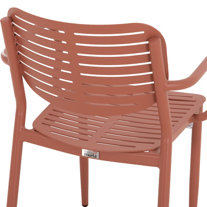 ΠΟΛΥΘΡΟΝΑ ΤΡΑΠΕΖΑΡΙΑΣ HILLIARD ΑΛΟΥΜΙΝΙΟ ΣΕ TERRACOTTA 58x52x78