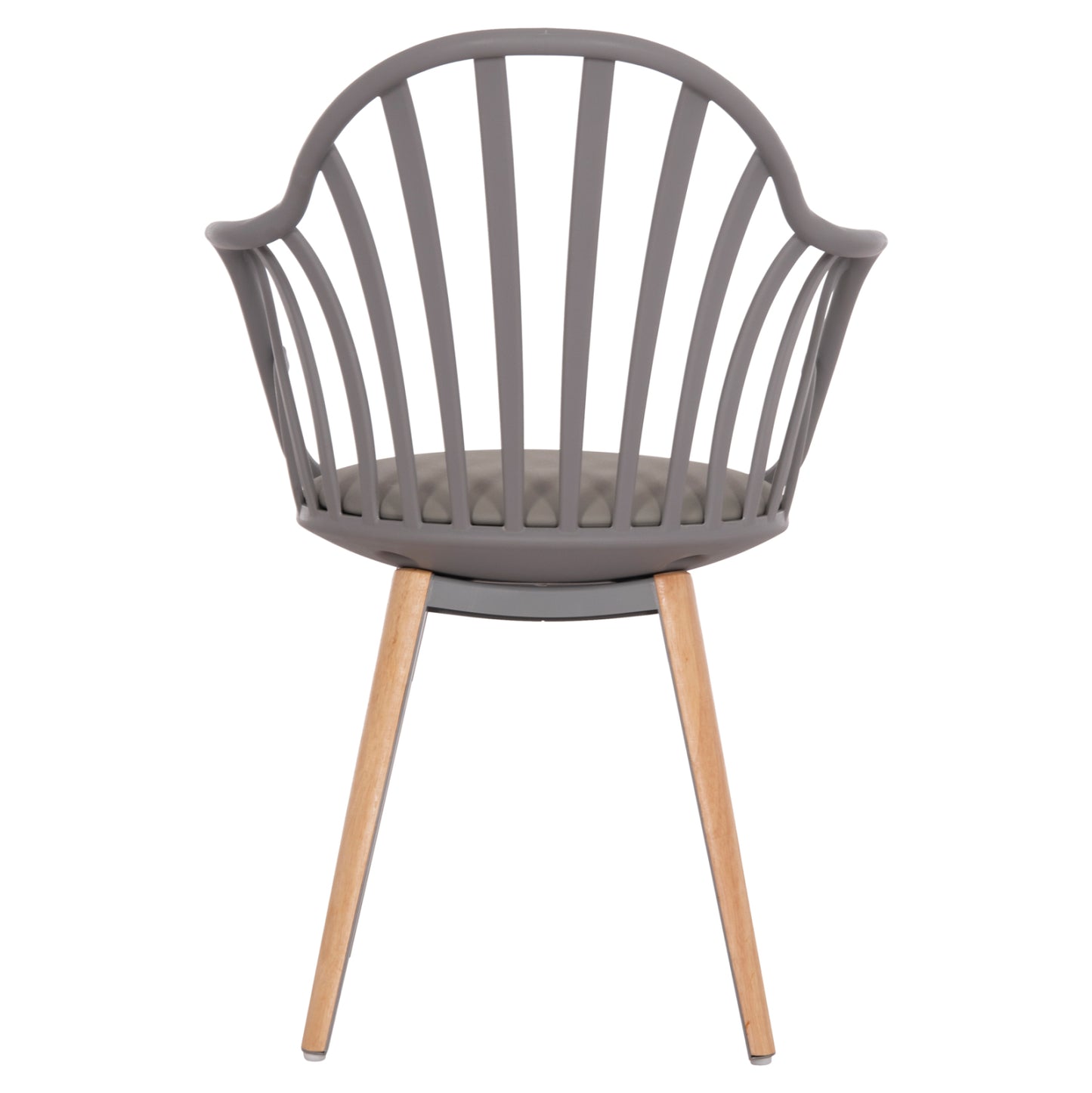 ANAIS DINING CHAIR GREY WITH WOODEN LEGS 60x53x86