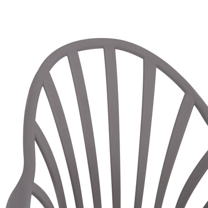 ANAIS DINING CHAIR GREY WITH WOODEN LEGS 60x53x86