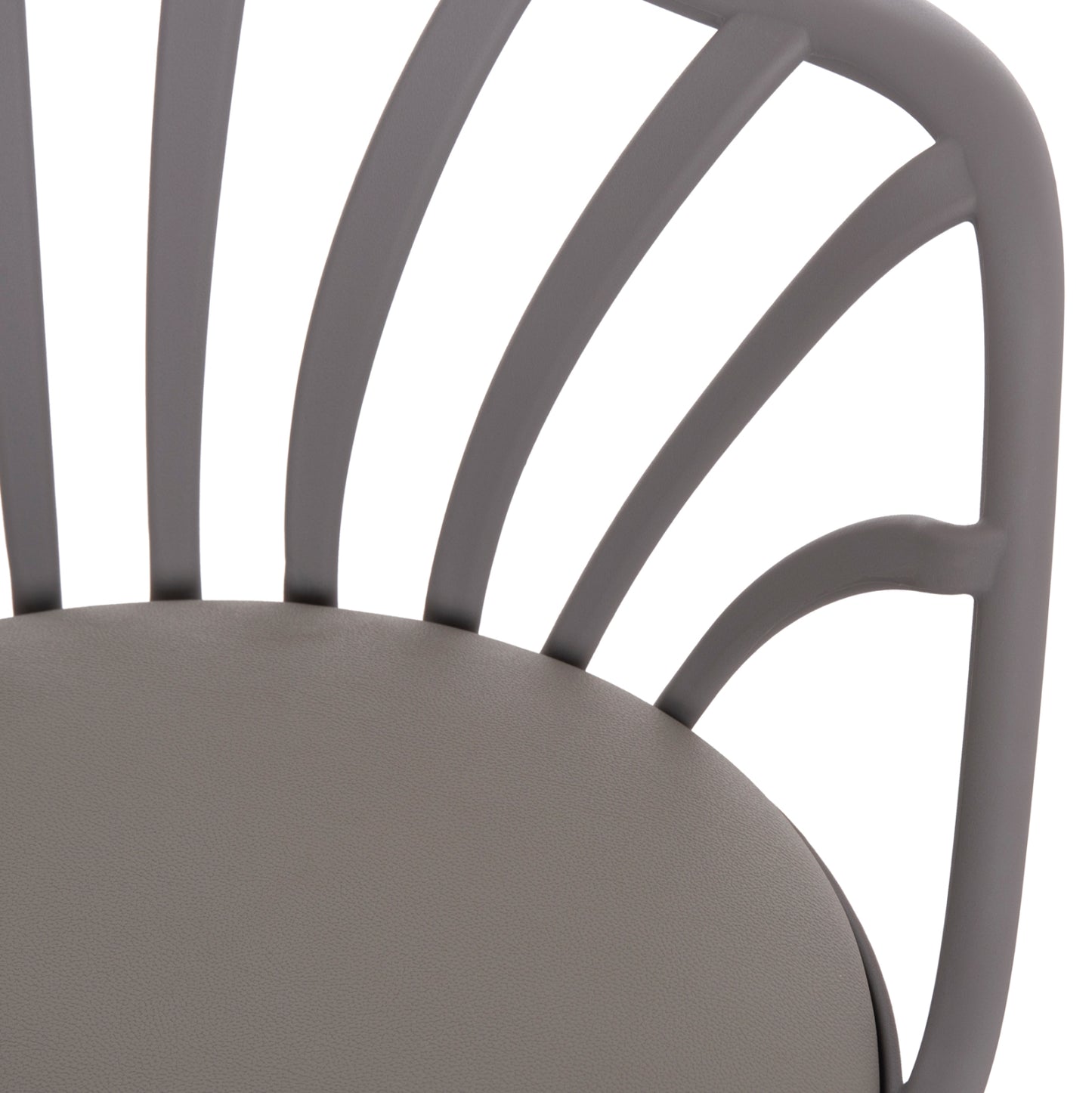 ANAIS DINING CHAIR GREY WITH WOODEN LEGS 60x53x86