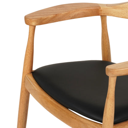 ΠΟΛΥΘΡΟΝΑ ΤΡΑΠΕΖΑΡΙΑΣ ADOR RUBBERWOOD ΣΕ ΟΑΚ ΚΑΙ ΜΑΥΡΟ PU 62x54x76,5