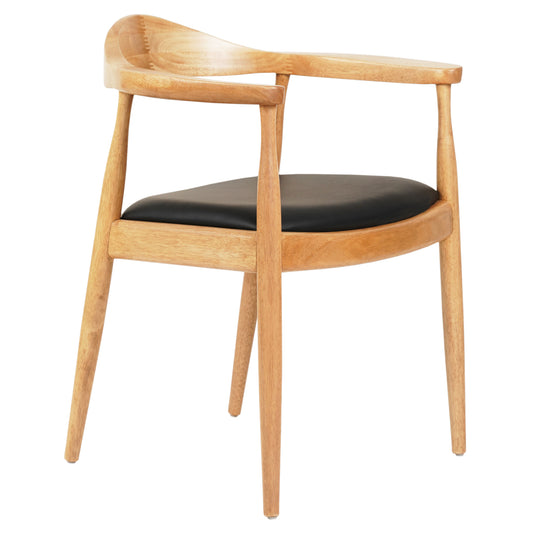 ΠΟΛΥΘΡΟΝΑ ΤΡΑΠΕΖΑΡΙΑΣ ADOR RUBBERWOOD ΣΕ ΟΑΚ ΚΑΙ ΜΑΥΡΟ PU 62x54x76,5