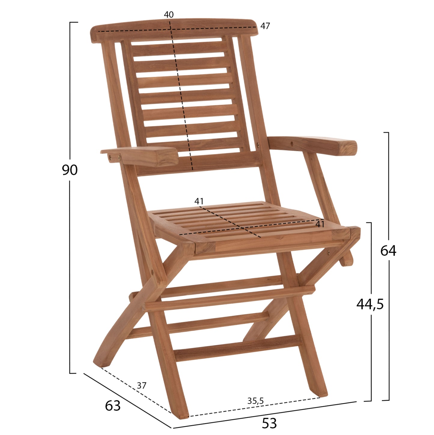 ΠΟΛΥΘΡΟΝΑ ΤΡΑΠΕΖΑΡΙΑΣ ΠΤΥΣΣΟΜΕΝΗ CRANDER ΞΥΛΟ TEAK 53x63x90