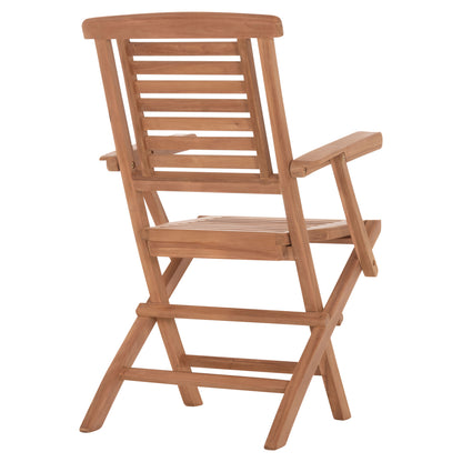 ΠΟΛΥΘΡΟΝΑ ΤΡΑΠΕΖΑΡΙΑΣ ΠΤΥΣΣΟΜΕΝΗ CRANDER ΞΥΛΟ TEAK 53x63x90