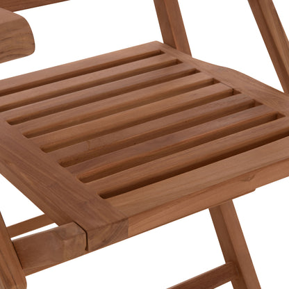 ΠΟΛΥΘΡΟΝΑ ΤΡΑΠΕΖΑΡΙΑΣ ΠΤΥΣΣΟΜΕΝΗ CRANDER ΞΥΛΟ TEAK 53x63x90