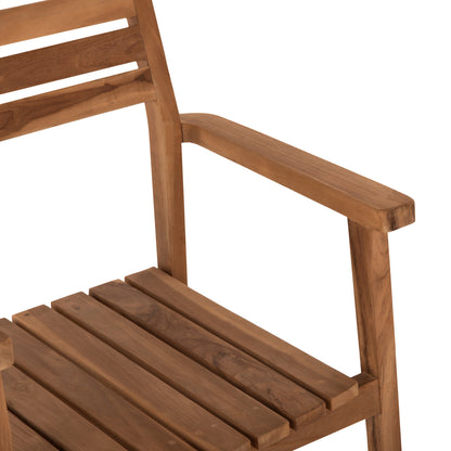 ΠΟΛΥΘΡΟΝΑ ERIETTA ΞΥΛΟ TEAK ΣΤΟΙΒΑΖΟΜΕΝΗ ΣΕ ΦΥΣΙΚΟ ΧΡΩΜΑ 60x54x87