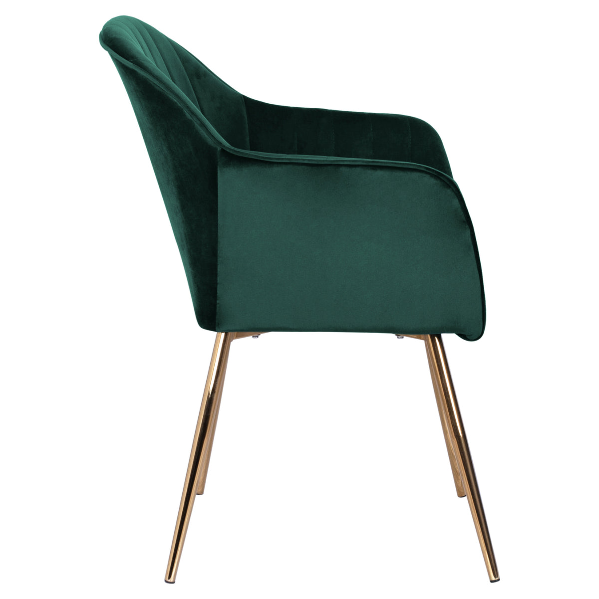 SAWYER ARMCHAIR VELVET CYPRESS WITH GOLD LEGS 55x60x83