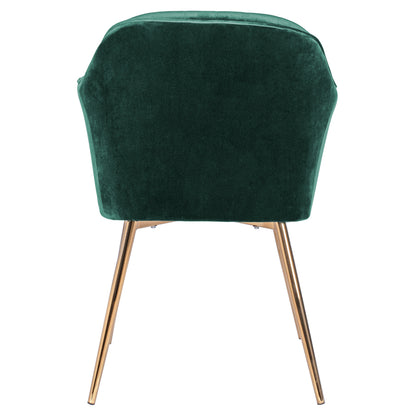 SAWYER ARMCHAIR VELVET CYPRESS WITH GOLD LEGS 55x60x83