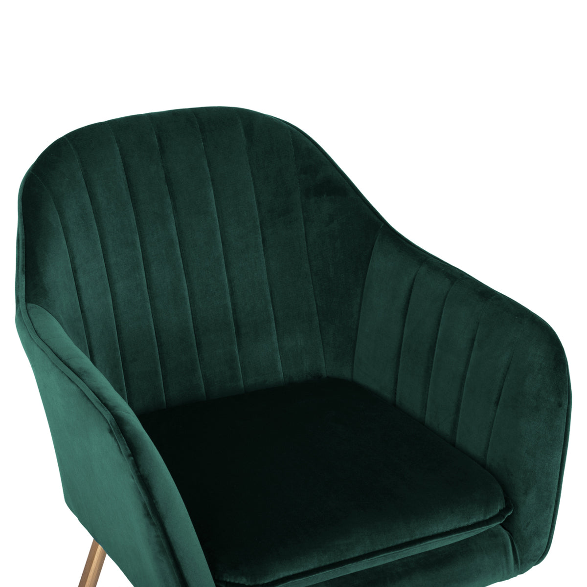 SAWYER ARMCHAIR VELVET CYPRESS WITH GOLD LEGS 55x60x83
