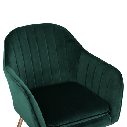 SAWYER ARMCHAIR VELVET CYPRESS WITH GOLD LEGS 55x60x83