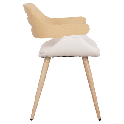 COOPERATIVE ARMCHAIR SUPERIOR PRO SONAMA WITH WHITE PU 50x53x76
