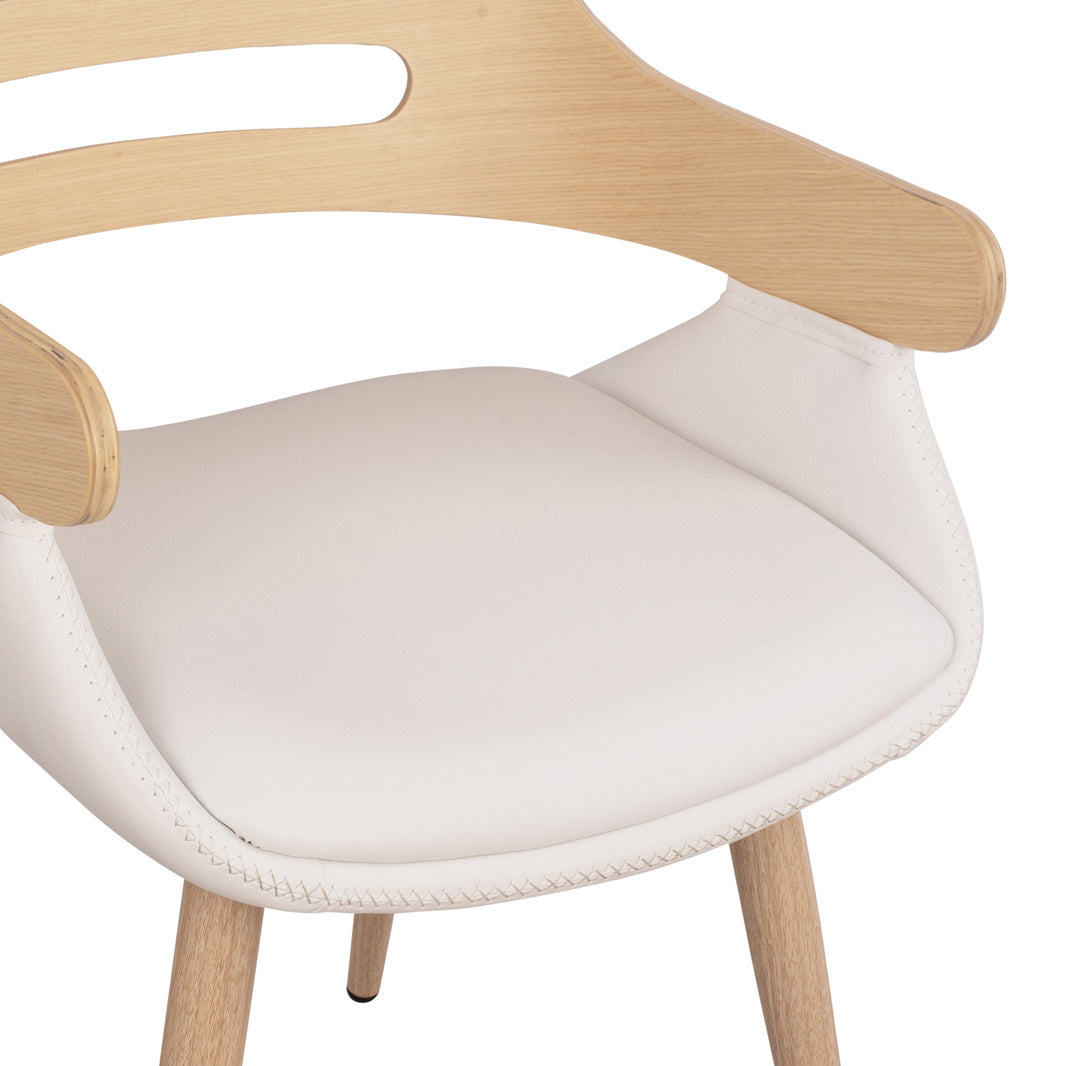 COOPERATIVE ARMCHAIR SUPERIOR PRO SONAMA WITH WHITE PU 50x53x76
