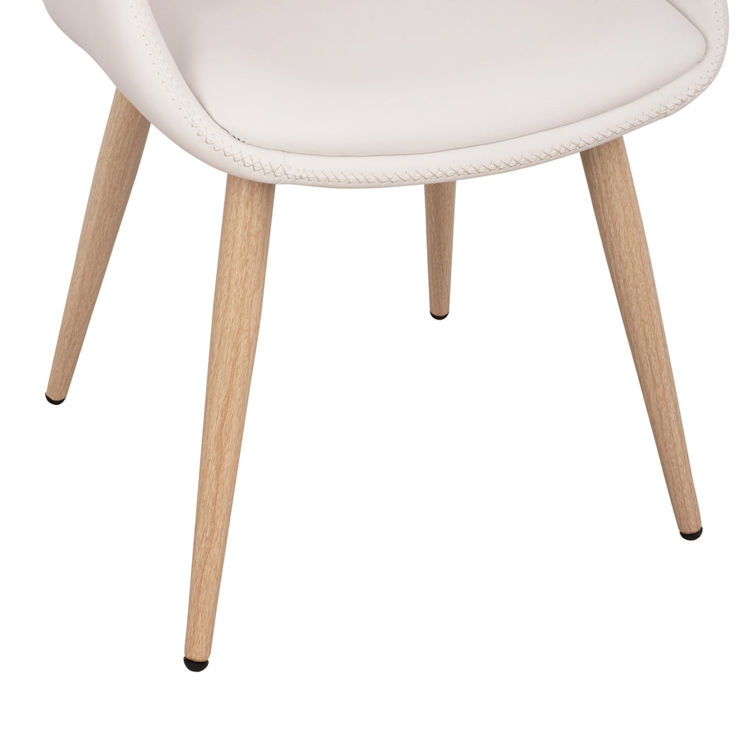 COOPERATIVE ARMCHAIR SUPERIOR PRO SONAMA WITH WHITE PU 50x53x76