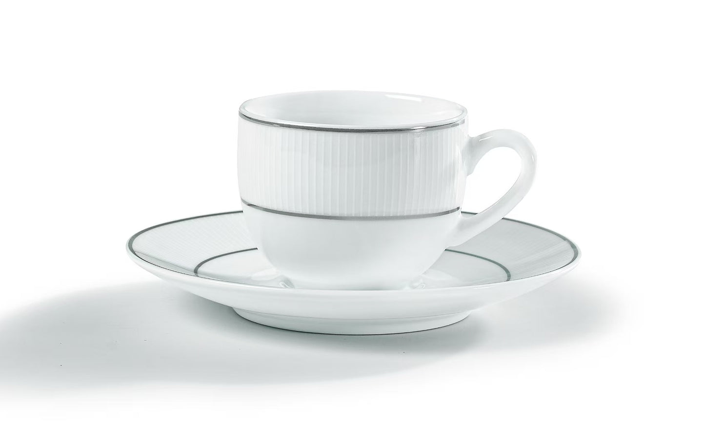 Σετ Φλιτζάνια Καφέ από Πορσελάνη Λευκή 6 Τμχ 90cc