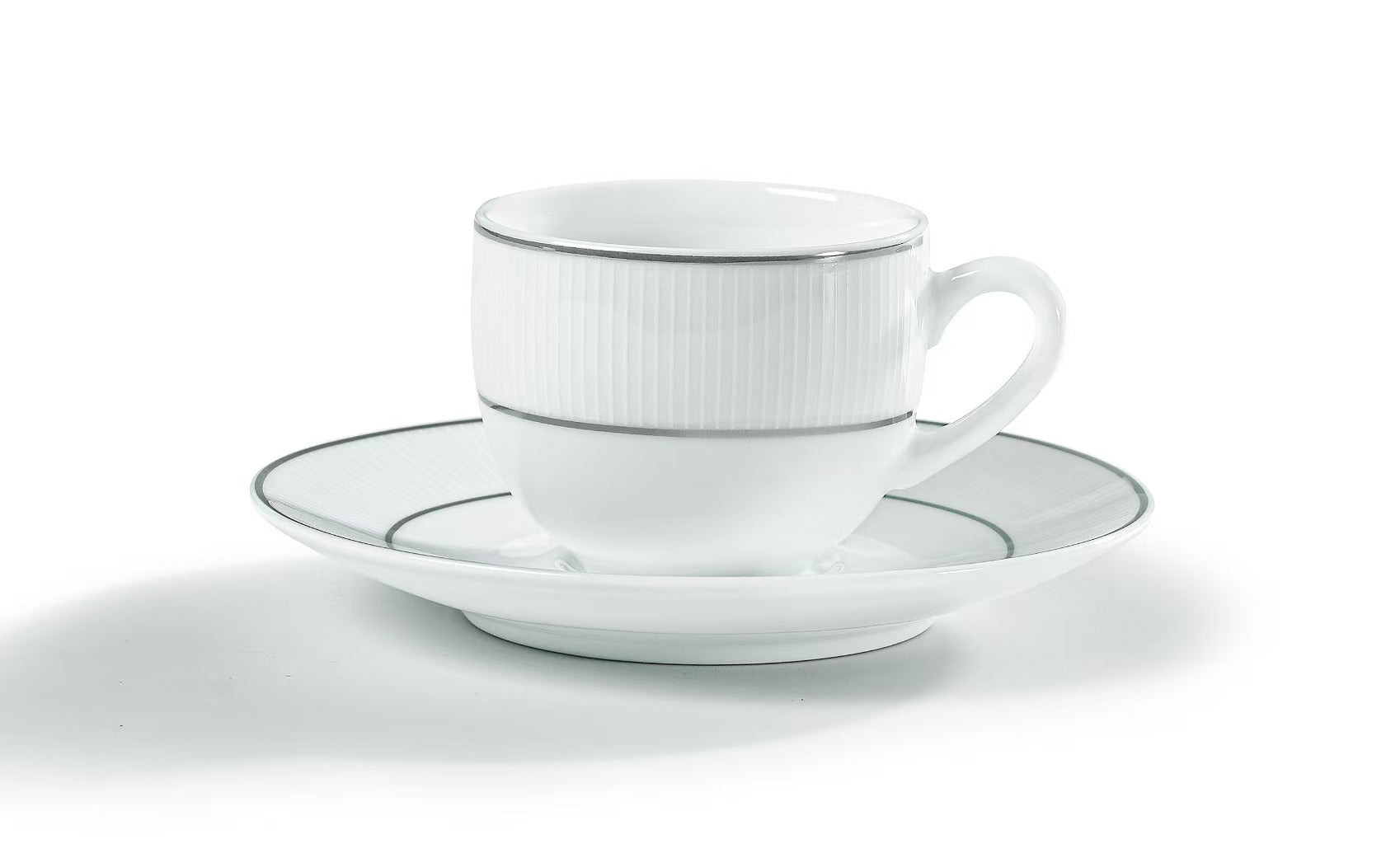 Σετ Φλιτζάνια Καφέ από Πορσελάνη Λευκή 6 Τμχ 90cc