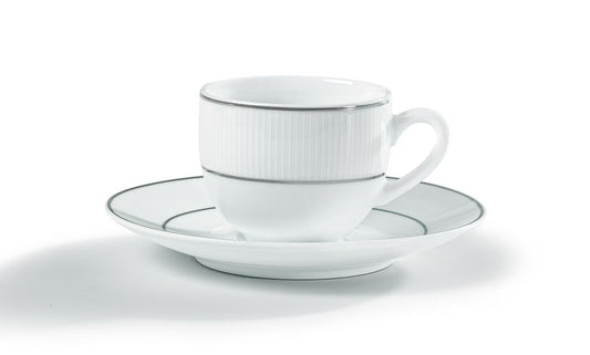 Σετ Φλιτζάνια Καφέ από Πορσελάνη Λευκή 6 Τμχ 90cc