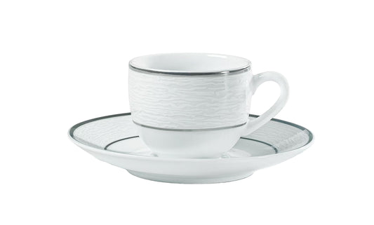 Σετ Φλιτζάνια Καφέ από Πορσελάνη Λευκή 6 Τμχ 90cc