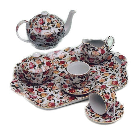 Σερβίτσιο Τσαγιού Πορσελάνης με Δίσκο