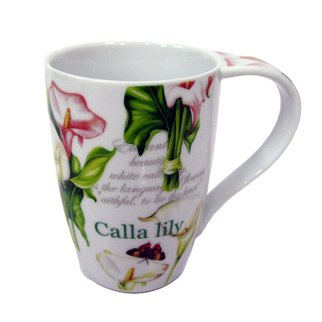 Πορσελάνινη Κούπα με Κλασικά Σχέδια Λουλουδιών