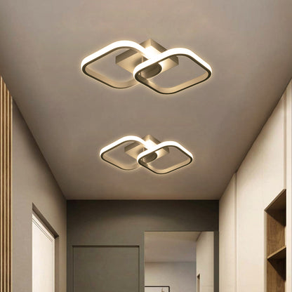 NORA 61062 Μοντέρνο Φωτιστικό Οροφής LED 22W 2640lm 300° AC 220-240V IP20 Ρυθμιζόμενο Λευκό CCT με On/Off 2700K/4500K/6000K - Lumileds SMD Chip - Λευκό Ματ - Μ40 x Π24 x Υ7