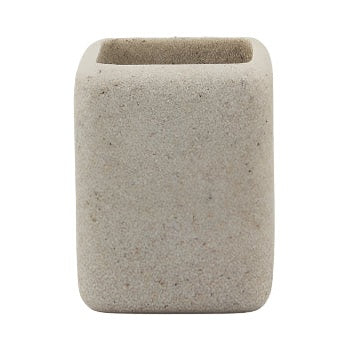 Ποτηροθήκη για Οδοντόβουρτσα Ρητίνης Μπεζ 8x8x10