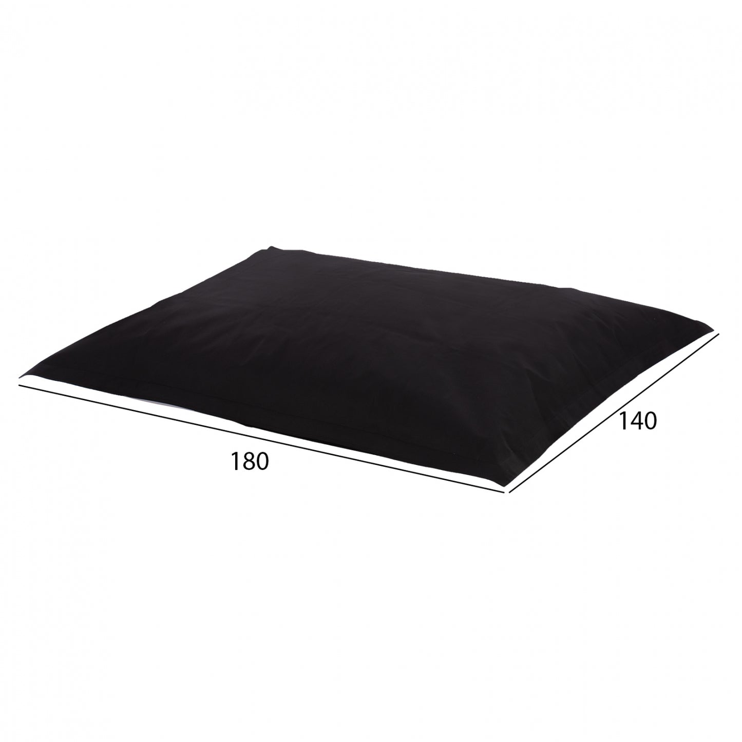 ΠΟΥΦ ANSHU ΜΑΥΡΟ ΜΕ UV PROTECTION 140x180εκ