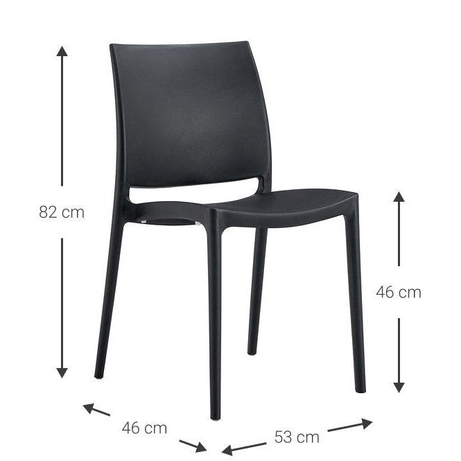 Chair Talia Black 46x53x82