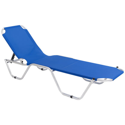 Ξαπλώστρα Αλουμινίου Comfy Μπλε 188x59x30