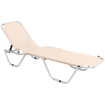 Ξαπλώστρα Αλουμινίου Comfy Μπεζ 188x59x30