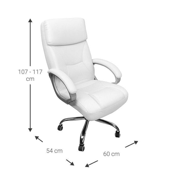 Office Chair Cinnabar White 54x60x107