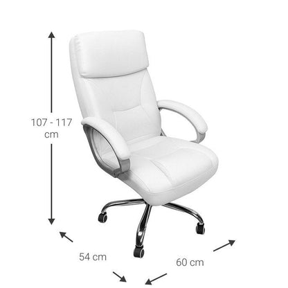 Office Chair Cinnabar White 54x60x107