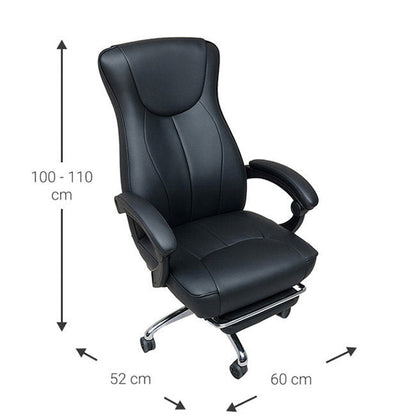 Executive Chair Castelia Black 52x60x100